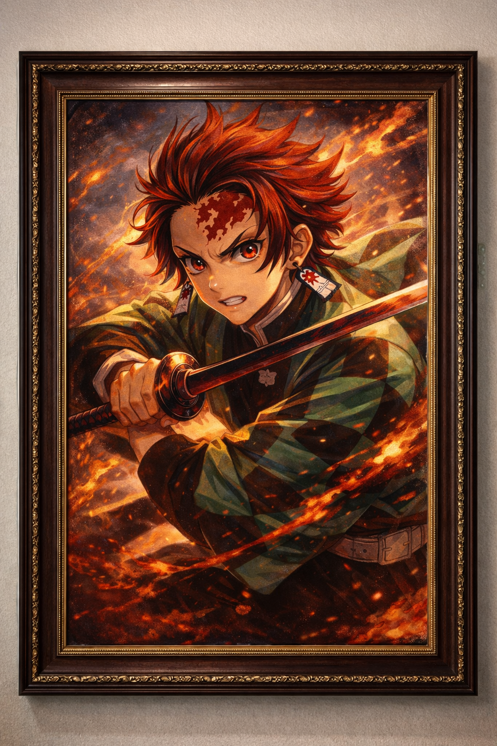 Tanjiro Kamado Inferno Legacy Wall Art