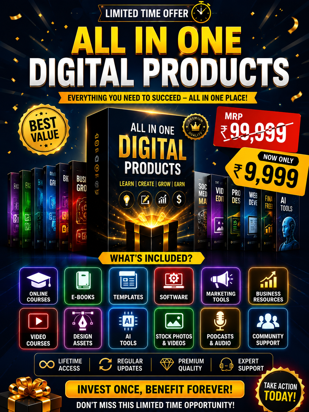 ALL IN ONE DIGITAL PRODUCTS BUNDLE